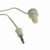Słuchawka mono Jack 3.5mm biała z przewodem 1m