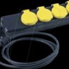VO-45058 Socket outlet, 4 sockets, 1.5 m, black
