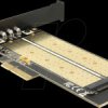 89630 PCI Express card x4 > M.2 Key B + NVMe M.2 Key M