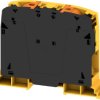 Through terminal block, push-in connection, 95 mm², 232 A, 8 kV, black/yellow, 2694170000