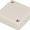 ABS miniature enclosure, (L x W x H) 40 x 40 x 15 mm, light gray (RAL 7035), IP54, 1551QGY