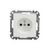SEDNA DESIGN & ELEMENTS Gniazdo pojedyncze z uziemieniem z przesłonami białe SDD111011 SCHNEIDER ELECTRIC