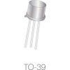Bipolar junction transistor, NPN, 1 A, 250 V, THT, TO-39, 2N3440-T