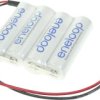 Pakiet akumulatorów AA, NiMH Panasonic eneloop Reihe F1x4 Graupner, Ilość ogniw: 4, 4.8 V, 1900 mAh, Przewód, wtyczka