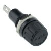R3-57 Black 20mm Panel Mount Fuse Holder 10A 250V