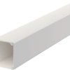 Cable duct, (L x W x H) 2000 x 30 x 30 mm, PVC, pure white, 6191096