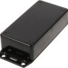 ABS enclosure, (L x W x H) 100 x 50 x 25 mm, black (RAL 9005), IP54, 1591AF2SBK
