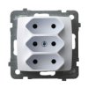 KARO Gniazdo potrójne EURO 25A 230V IP-20 biały GP-3S/m/00 OSPEL