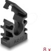 60481 Cable sleeve holder with locking clip 10 mm 8 pieces black