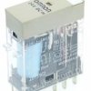 G2R-2-SN 24DC(S), Przekaźnik, DPDT (2 styki), napięcie cewki 24VDC, obciążenie styku max. 5A, wskaźnik LED, OMRON, G2R2SN24DC