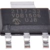 Regulator napięcia 3,3 V SOT-223 Montaż powierzchniowy wyjścia: 1 Stałe TC2117-3.3VDBTR