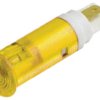 Lampka kontrolna do montażu panelowego 5 → 7V, Żółta 5mm LED Końcówka lutownicza Signal Construct