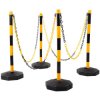 KS Tools 117.1550 Set Of Bollards With Chain, 13 Pcs