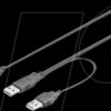 93587 USB 2.0 dual-power hi-speed cable, 0.6 m