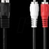 CAGL20200BK10 Nedis DIN Audio Cable | DIN 5-Pin Male | 2x RCA Male | Nickel Pl