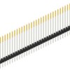 Pin header, 30 pole, pitch 2.54 mm, straight, black, 10047001