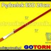 Pędzelek ESD do topników i past drewniany 26cm