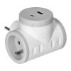 Rozgałęźnik 2x2P+Z, USB-A+C 3.A Orno 9734