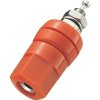 BAN-G-P30R Gniazdo bananowe, laboratoryjne duże 30A - dł. całkowita 40mm - czerwone