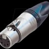 NC5FXX XLR female, 5-pole, silver, nickel