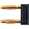 Jumper, pitch 7.5 mm, 33 VAC/70 VDC, 70 V, 12 A, gold-plated, black, KURZ 7450 / 7.5-2 IG AU / SW