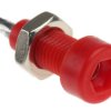 Gniazdo testowe Żeński Połączenie lutowane typ Złącze testowe Czerwony 10A WIMA rozmiar 2mm