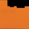2002-7192 End and intermediate plate, thickness 0.8 mm, orange