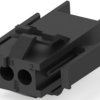 Socket housing, 2 pole, pitch 4.2 mm, straight, black, 1-640507-0