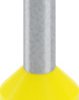 Insulated wire end ferrule, 6.0 mm², 20 mm/12 mm long, DIN 46228-4, UL 486F-E, yellow, 2100249