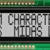 Wyświetlacz monochromatyczny LCD, , Alfanumeryczny, Midas