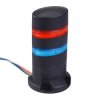 LD6A-2DQB-RS Red/Blue Stack Light LED Tower Direct Mount 24VAC/DC IDEC