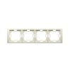 BASIC NEOS beż BMRC4/12 Ramka 4-kr. KONTAKT