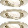 Oświetlenie wewnętrzne LED Paulmann Nova Coin 92408 Zestaw 3-elementowy 6 W 460 lm