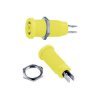 Stäubli 669131-20 XEB-1R safety socket 4mm gr/yel vertical 1pc