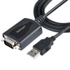 StarTech.com 1P3FPC-USB-SERIAL 3ft (1m) USB to Serial Cable with COM Port Reten