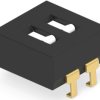 DIP switche, Off-On, 2 pole, straight, 1 A/5 VDC, 1825059-3