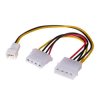 Adapter z kablem Akyga AK-CA-35 Molex (m) / 3 pin 12V (m) / Molex (f) 2x 15cm