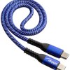 Akyga Kabel USB Złącze męskie USB-C®, Złącze męskie USB-C® 0.50 m niebieski AK-USB-36
