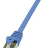 kabel LAN LogiLink CP1016S, 1 szt., RJ45, CAT 5e, F/UTP, 0.25 m, niebieski