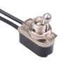 TA-02A-A On-Off Prewired 12mm Toggle Switch SPST 3A 250VAC