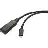 Renkforce RF-5231962 USB 3.2 Gen1 Cable USB-C to USB-A 5m Black OTG Function