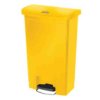 Pojemnik na odpady Slim Jim 50L, kolor: Żółty, materiał: Żywica, Rubbermaid Commercial Products Pedał