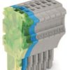 1-wire female connector, 8 pole, pitch 3.5 mm, straight, green-yellow/blue/gray, 2020-108/000-039