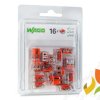 (blister 16szt) Złączka instalacyjna, szybkozłączka 2 x 0,2 - 4mm2 221-412 WAGO