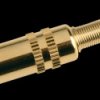Jack connector, 6.3 mm stereo, gold-plated