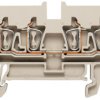 Through terminal block, spring balancer connection, 0.5-2.5 mm², 4 pole, 24 A, 6 kV, orange, 1316890000