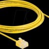80913 RJ45 Network Cable Cat.6 UTP Ultra Slim 3 m yellow with short pl
