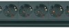 Outlet strip, 8-way, 3 m, 16 A, black, 1 95118 0 100