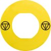 Label, Ø 60 mm, round, for emergency stop pushbutton, ZBY9140M