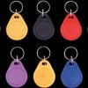 125449 RFID / NFC tags, keychain, colored, 10 pieces